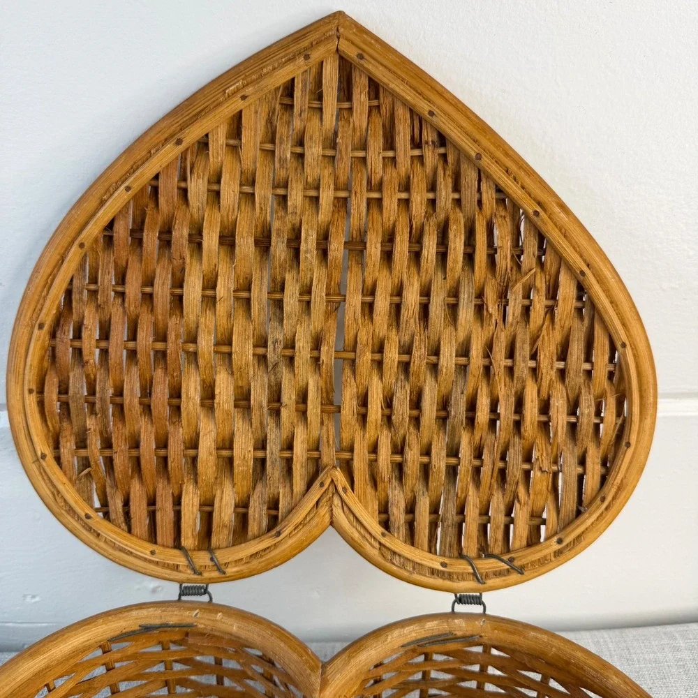 Cottagecore‎ Heart Hinged Lid Storage Basket 11.5